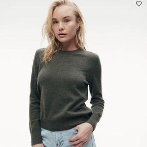 Naadam Cashmere Sweater in Olive Size L